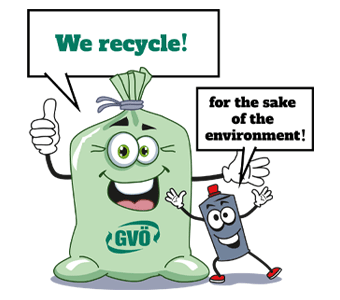 We recycle for the sake of the environment!