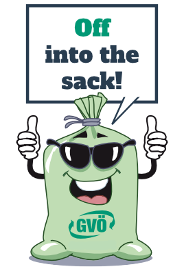 GVÖ-Sack: Off into the sack!